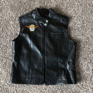 🖤Black Leather vest!🖤